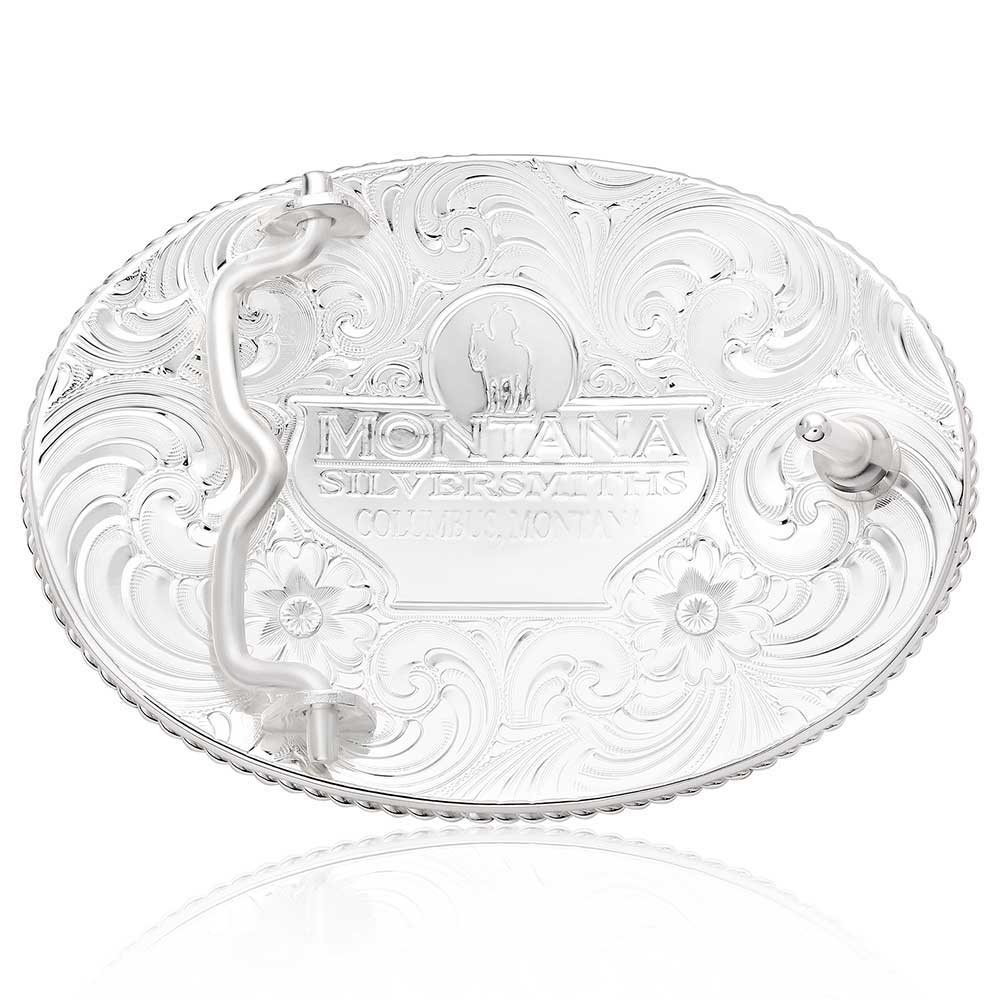 Montana Silversmiths Rosebud Legacy Buckle with Galloping Horse