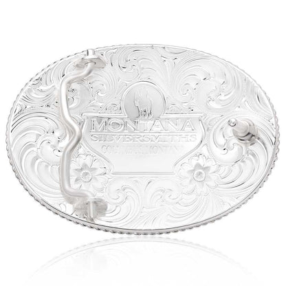 Montana Silversmiths Rosebud Legacy Buckle with Galloping Horse