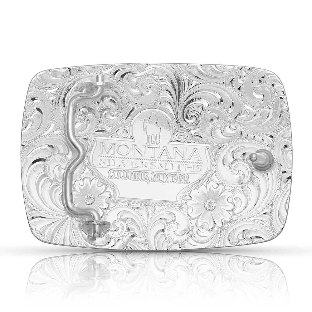 Montana Silversmiths Southwest Collection Made in the USA Buckle (Desert Moon Turquoise Cactus)