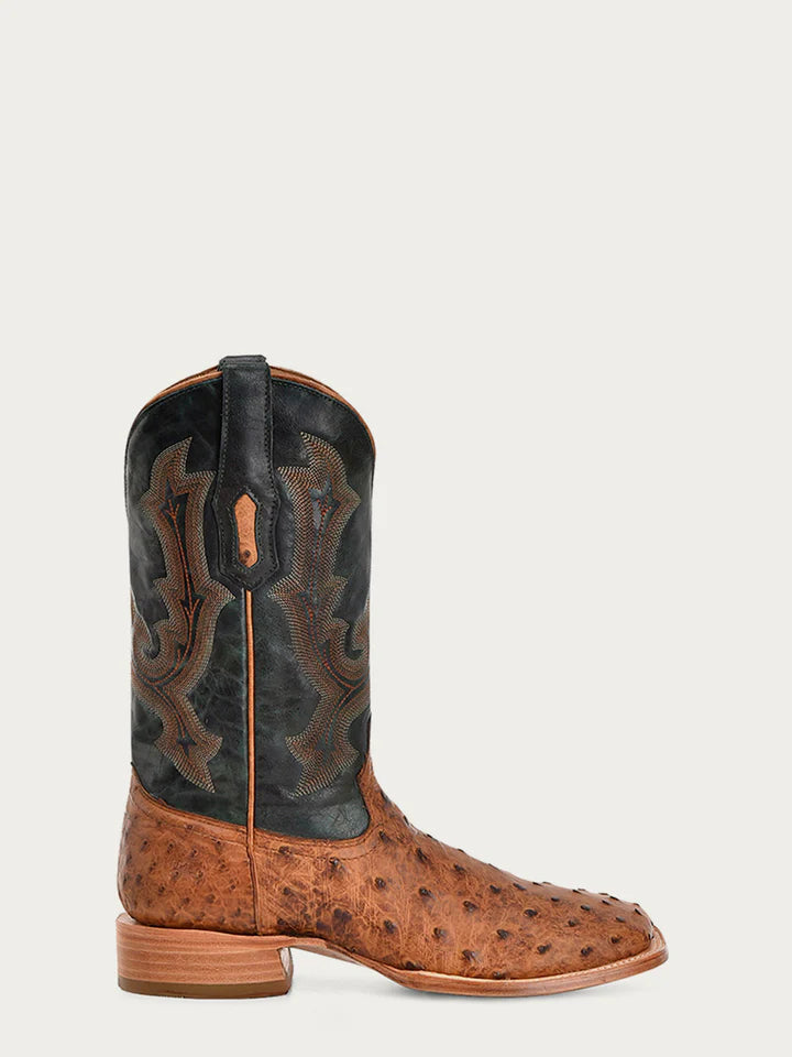 Corral Tan-Olive Ostrich Men's Boots