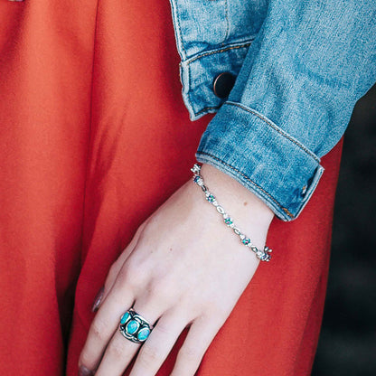 Northern Lights Skip Stone Bracelet