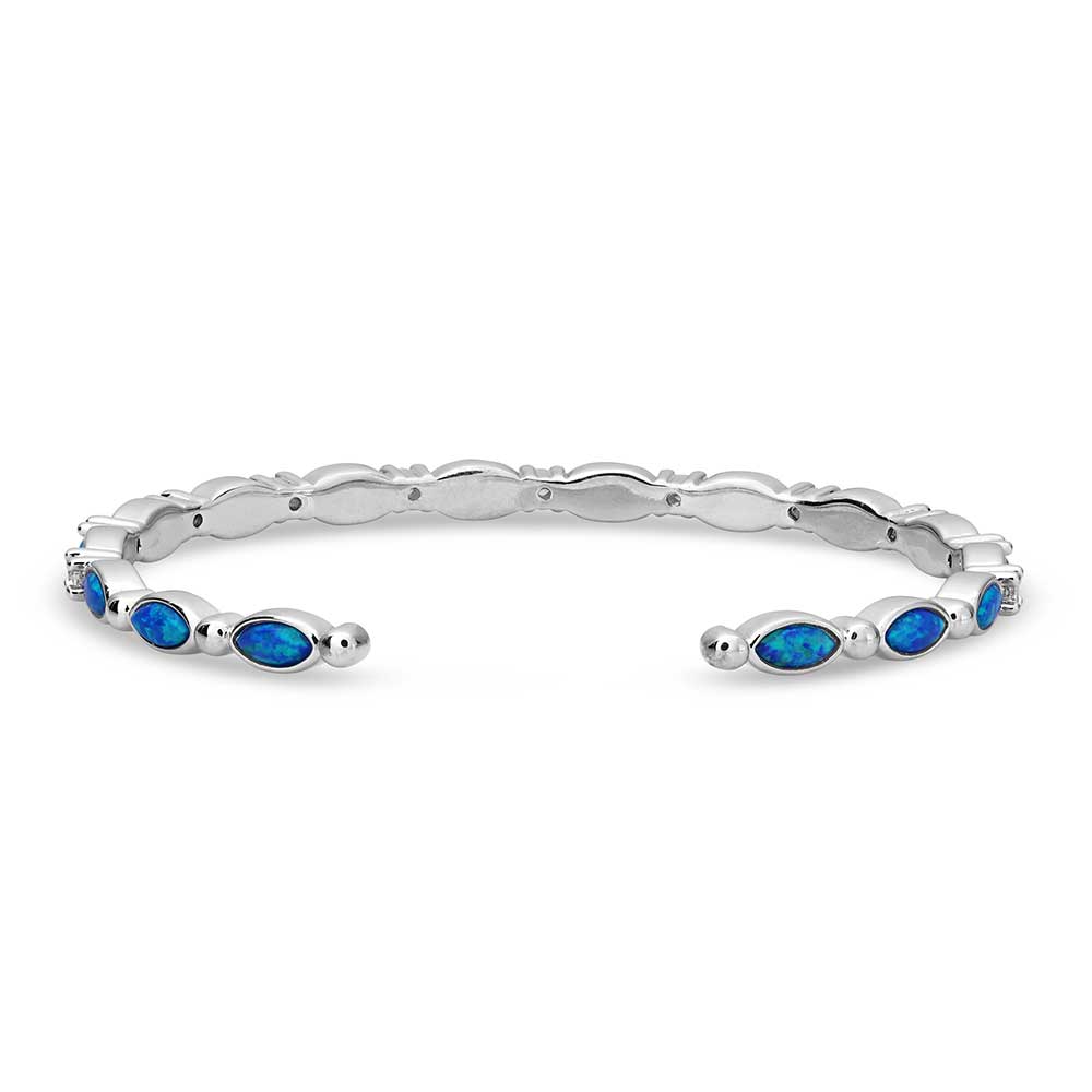 Moonlit Night Crystal Opal Cuff Bracelet