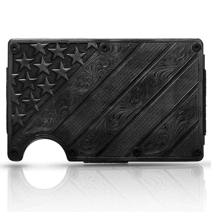Dawn's Early Light Gunmetal Credit Card and Cash Case