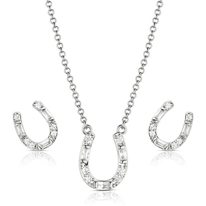 Lucky Stride Horseshoe Jewelry Set