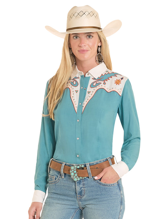 Panhandle Slim Embroidered Retro Shirt