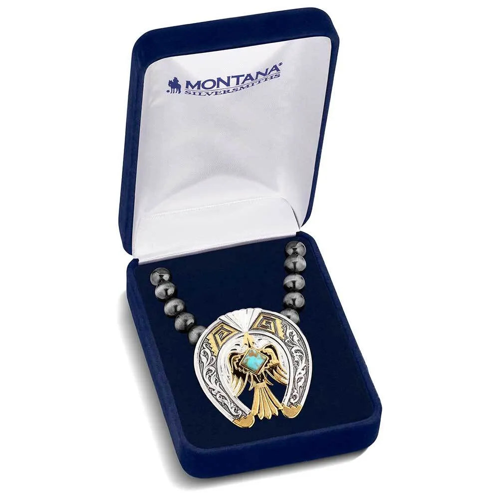 Rise Above Beaded Pendant Necklace