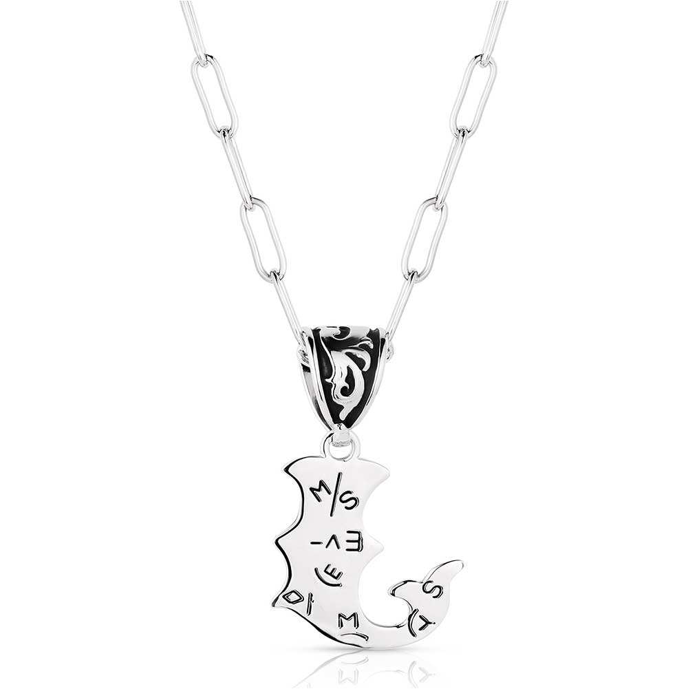 Western Initial Necklace - style J