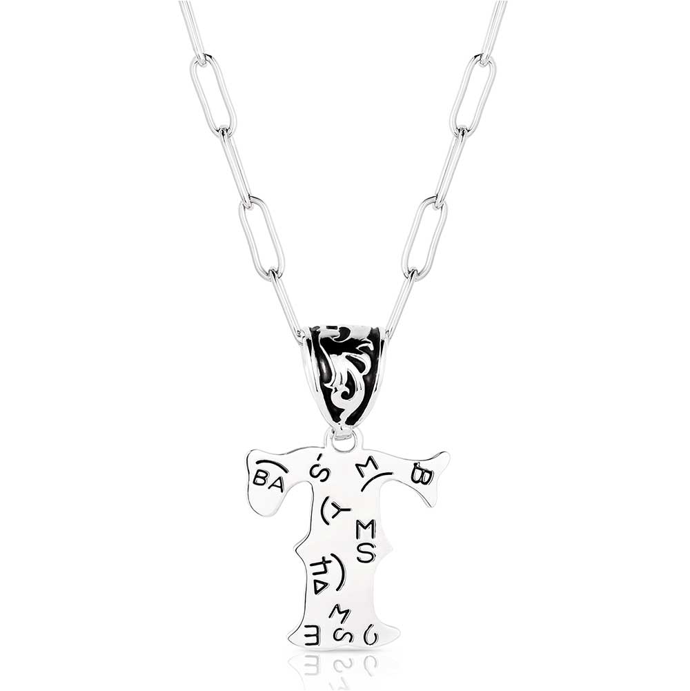Western Initial Necklace - style T