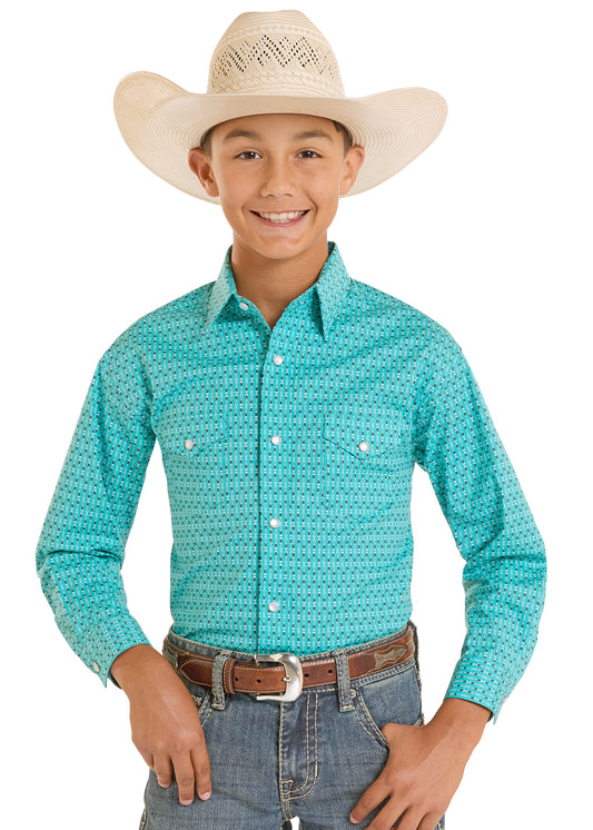 Panhandle Slim Boys Long Sleeve Pearl Snap
