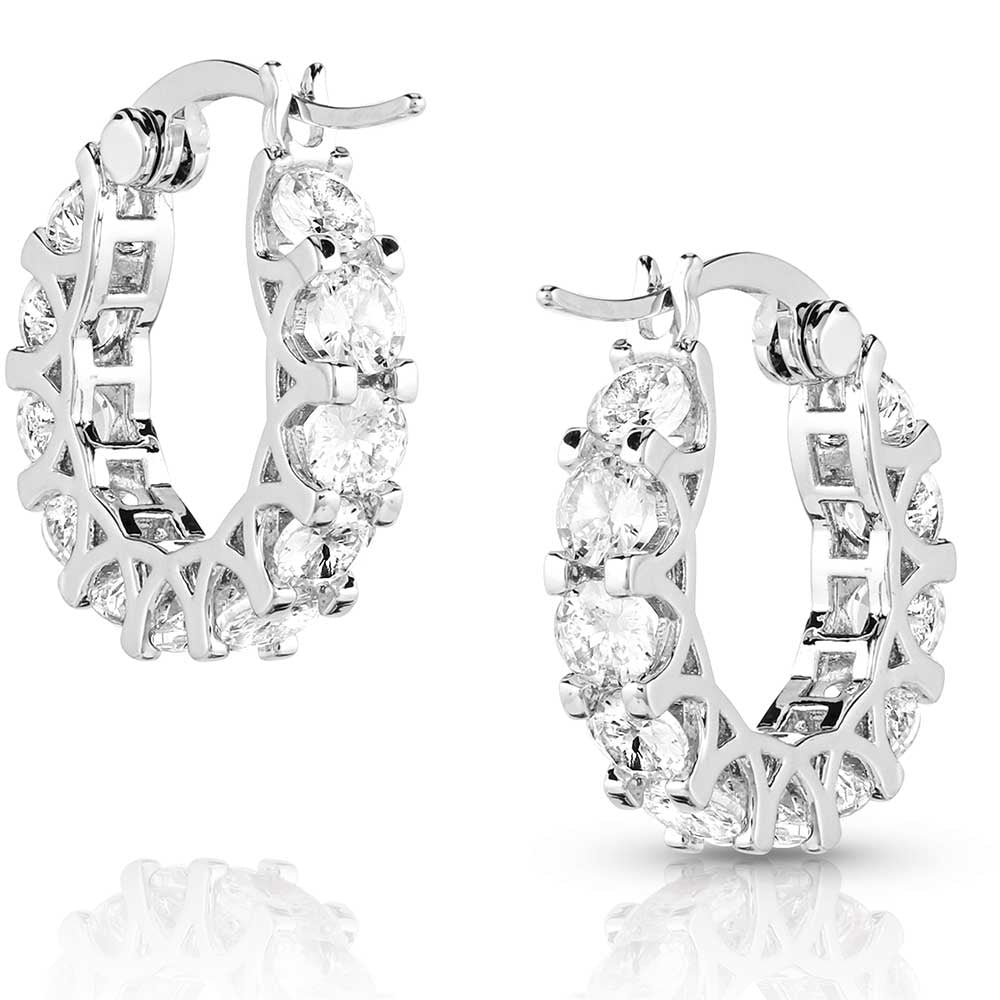Dazzling Delight Crystal Hoop Earrings