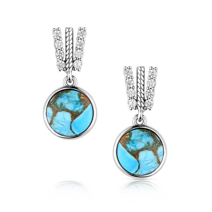 Trailing Turquoise Earrings