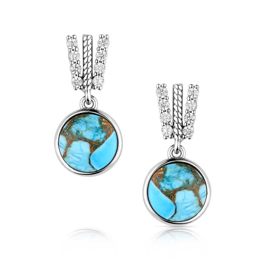 Trailing Turquoise Earrings