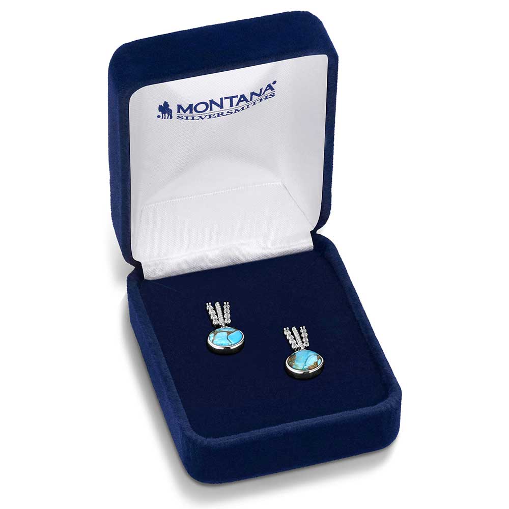 Trailing Turquoise Earrings