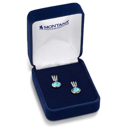 Trailing Turquoise Earrings