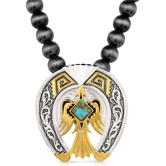 Rise Above Beaded Pendant Necklace