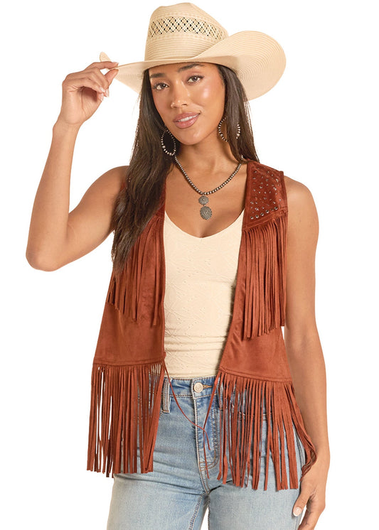 R&RD Studded Vest Rust