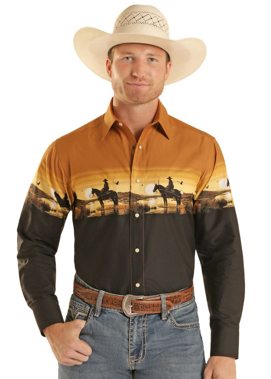 Panhandle Slim Sunset Border Shirt
