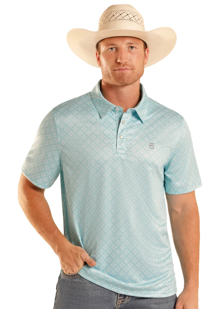 Panhandle Slim Coastal Tile Performance Polo