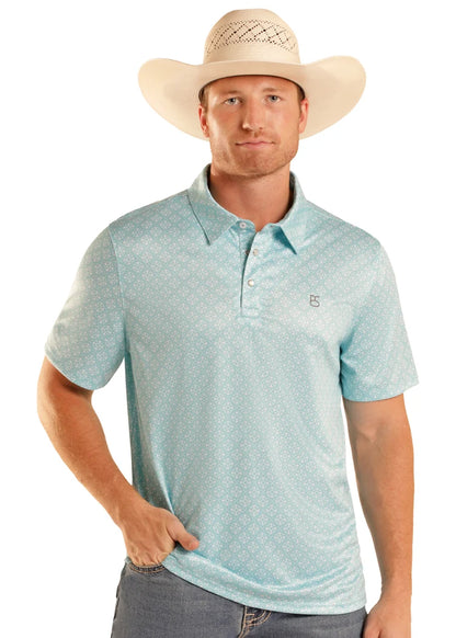 Panhandle Slim Coastal Tile Performance Polo