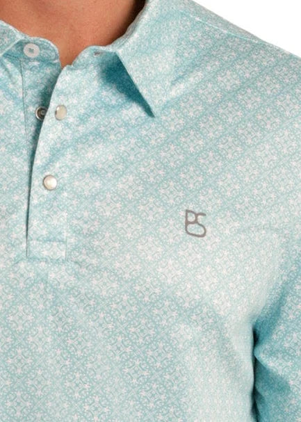 Panhandle Slim Coastal Tile Performance Polo